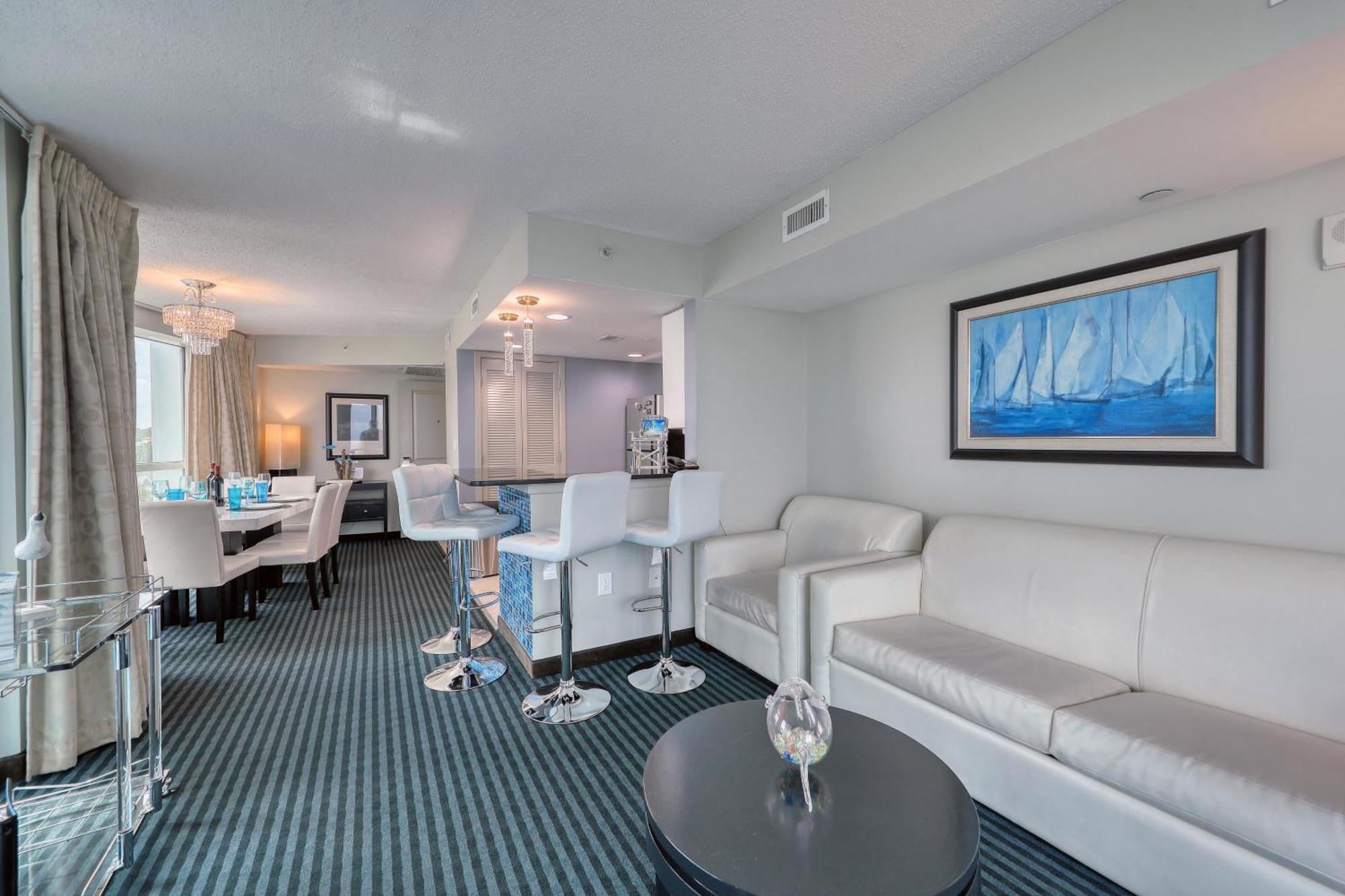 マートルビーチ 107 S Ocean Blvd, 0308 - Ocean Front Sleeps 6ヴィラ エクステリア 写真