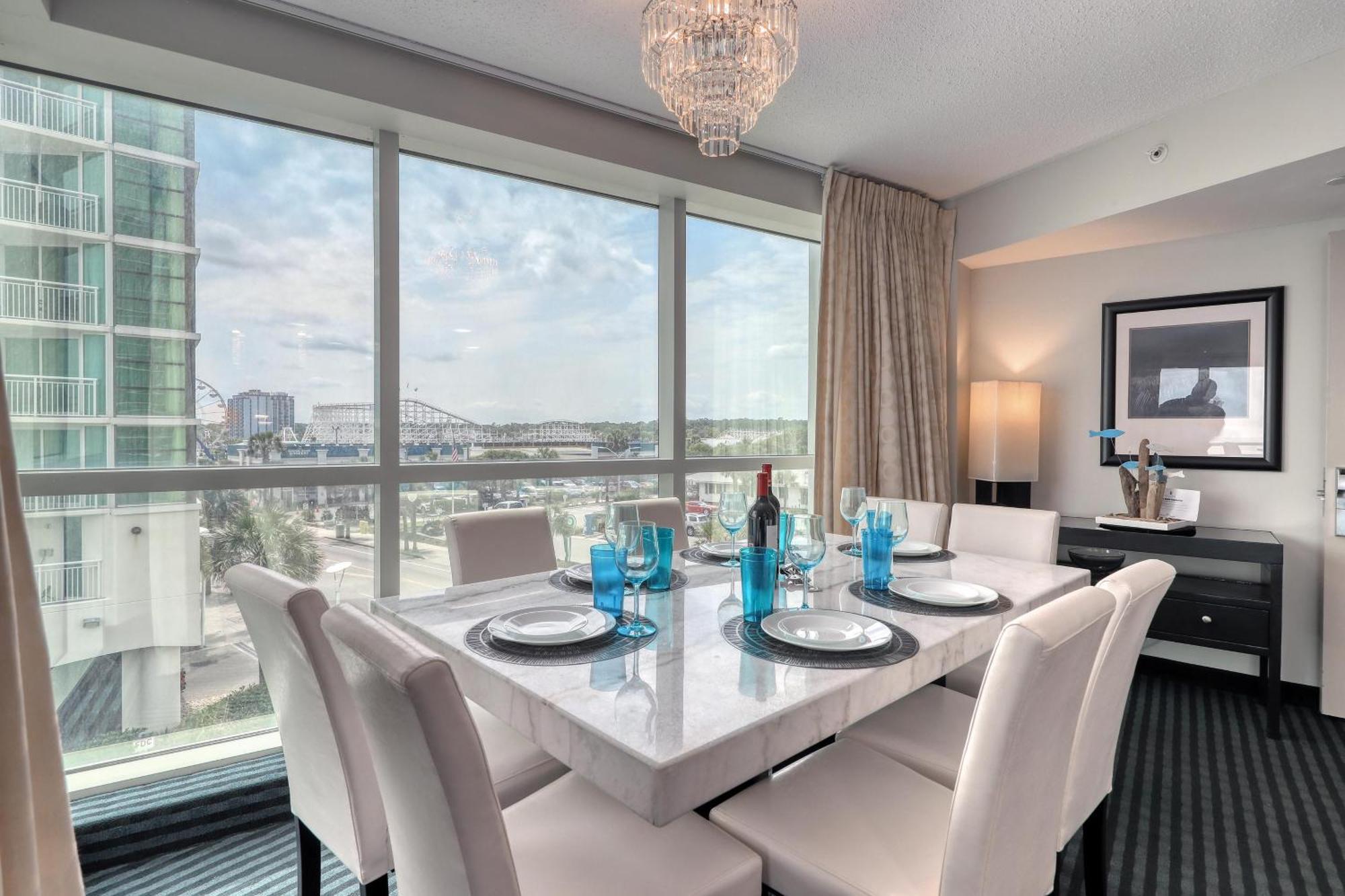 マートルビーチ 107 S Ocean Blvd, 0308 - Ocean Front Sleeps 6ヴィラ エクステリア 写真