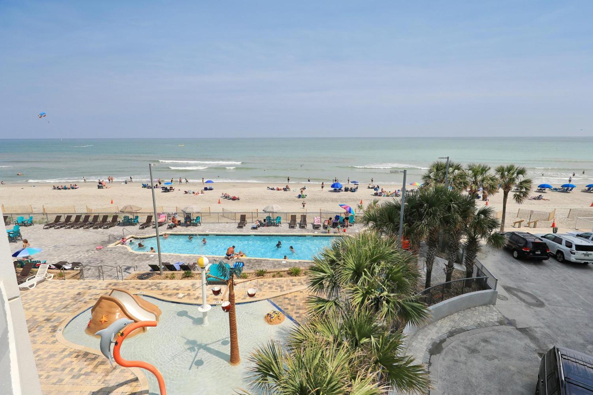 マートルビーチ 107 S Ocean Blvd, 0308 - Ocean Front Sleeps 6ヴィラ エクステリア 写真