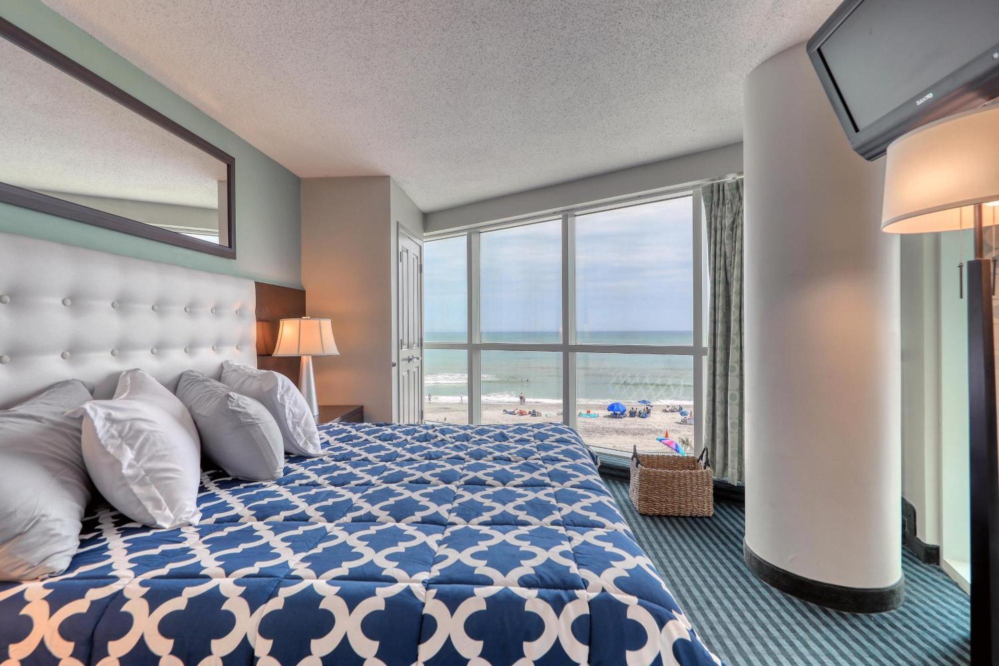 マートルビーチ 107 S Ocean Blvd, 0308 - Ocean Front Sleeps 6ヴィラ エクステリア 写真