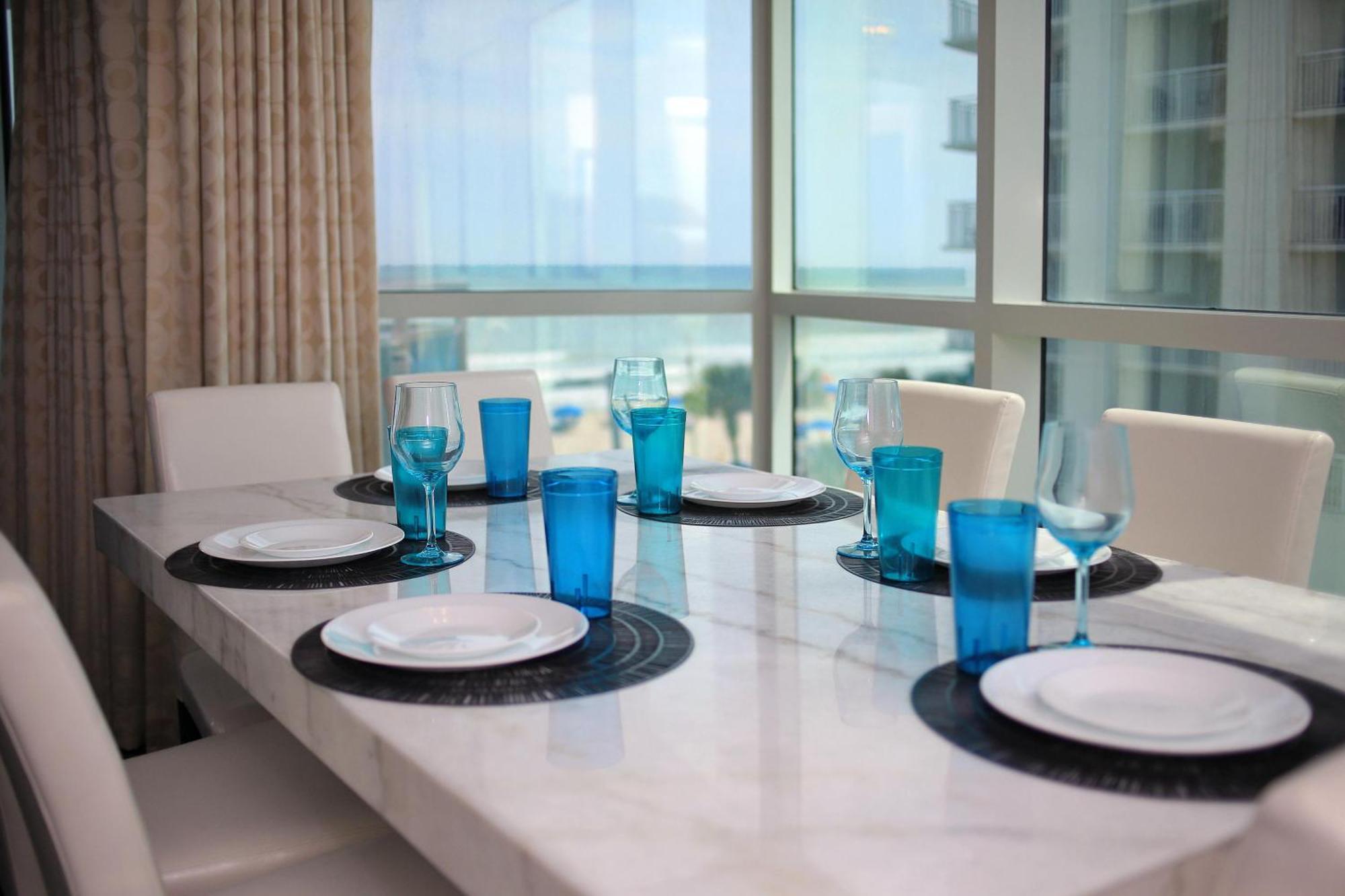 マートルビーチ 107 S Ocean Blvd, 0308 - Ocean Front Sleeps 6ヴィラ エクステリア 写真