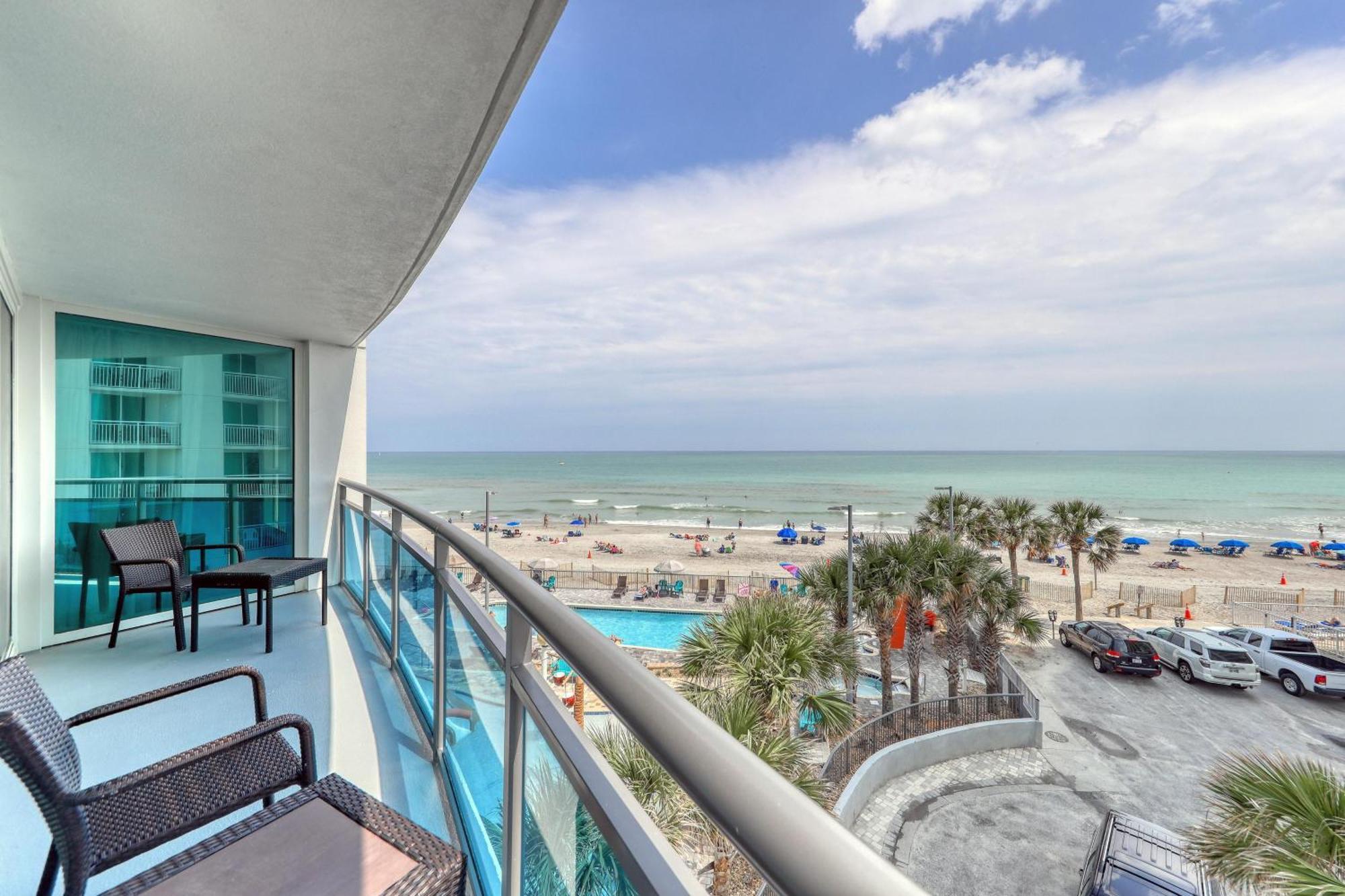 マートルビーチ 107 S Ocean Blvd, 0308 - Ocean Front Sleeps 6ヴィラ エクステリア 写真