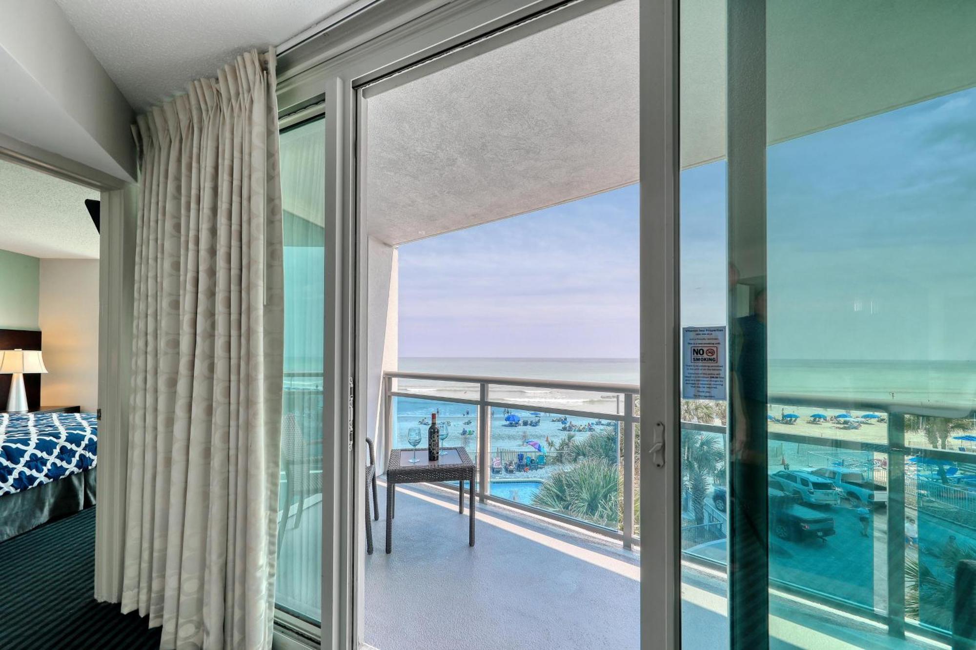 マートルビーチ 107 S Ocean Blvd, 0308 - Ocean Front Sleeps 6ヴィラ エクステリア 写真