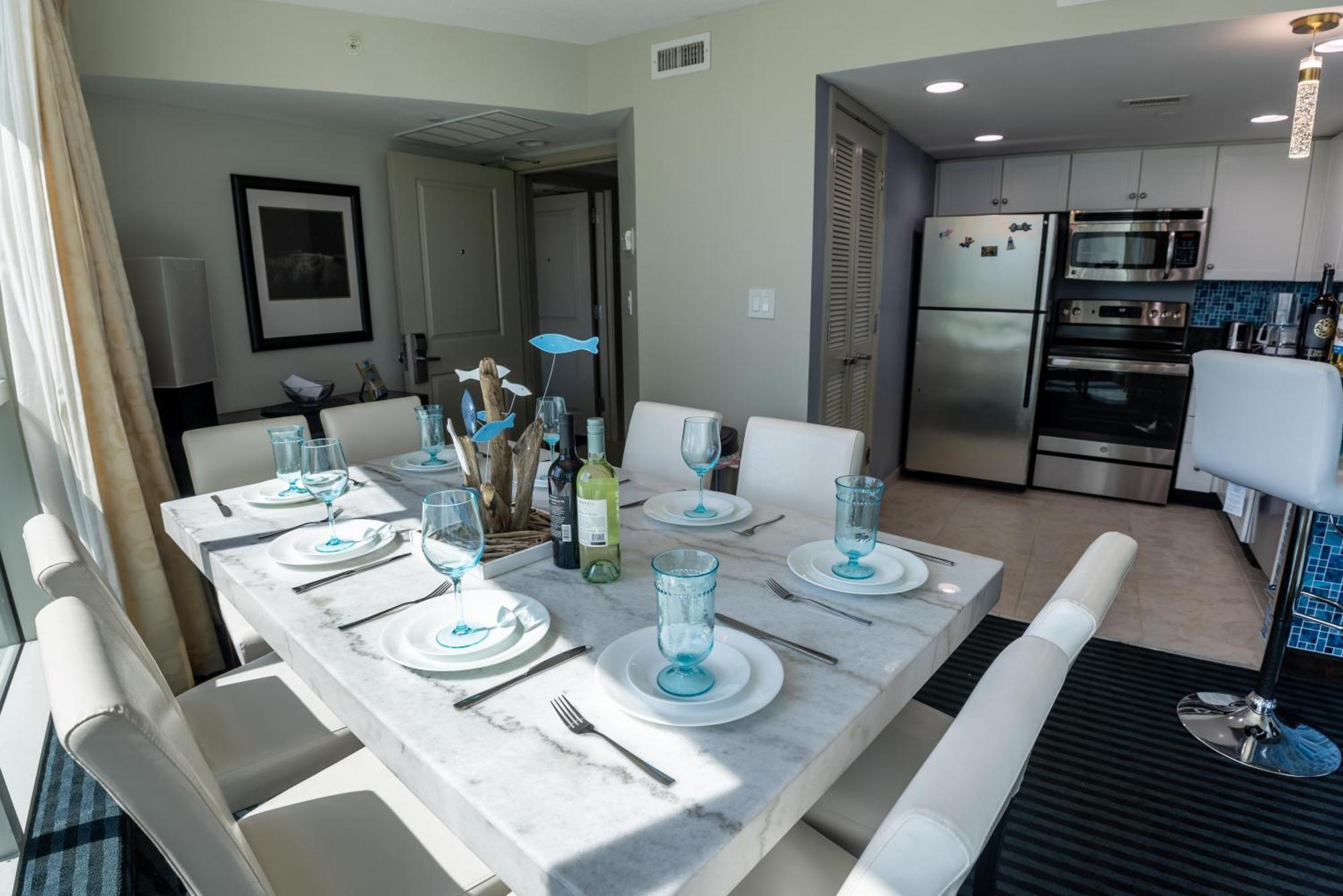 マートルビーチ 107 S Ocean Blvd, 0308 - Ocean Front Sleeps 6ヴィラ エクステリア 写真