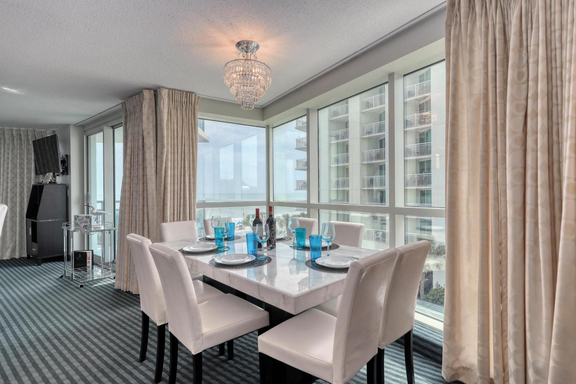 マートルビーチ 107 S Ocean Blvd, 0308 - Ocean Front Sleeps 6ヴィラ エクステリア 写真